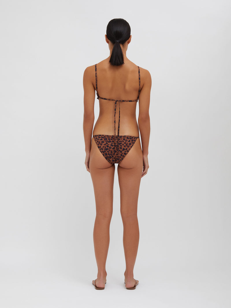 Outlined Print Bikini Top - Image 4