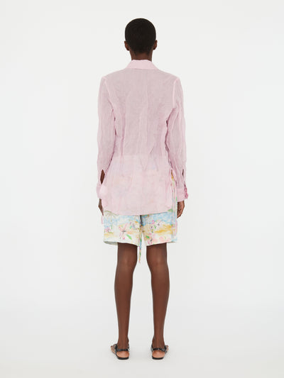 Crushed Side Tie Shirt