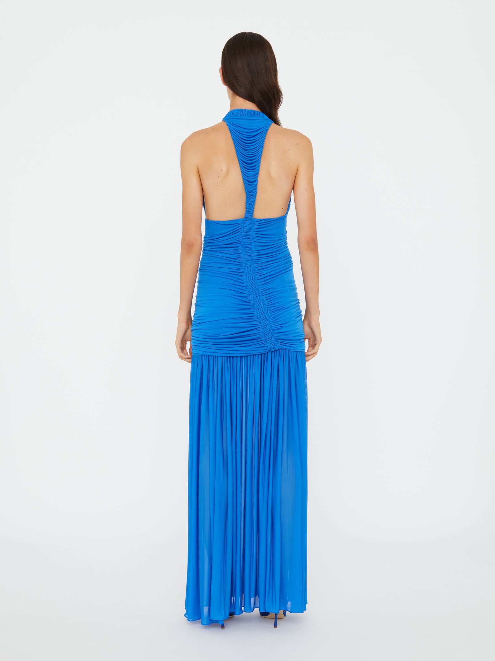 CHRISTOPHER ESBER (pink) Orion slinky halter gown