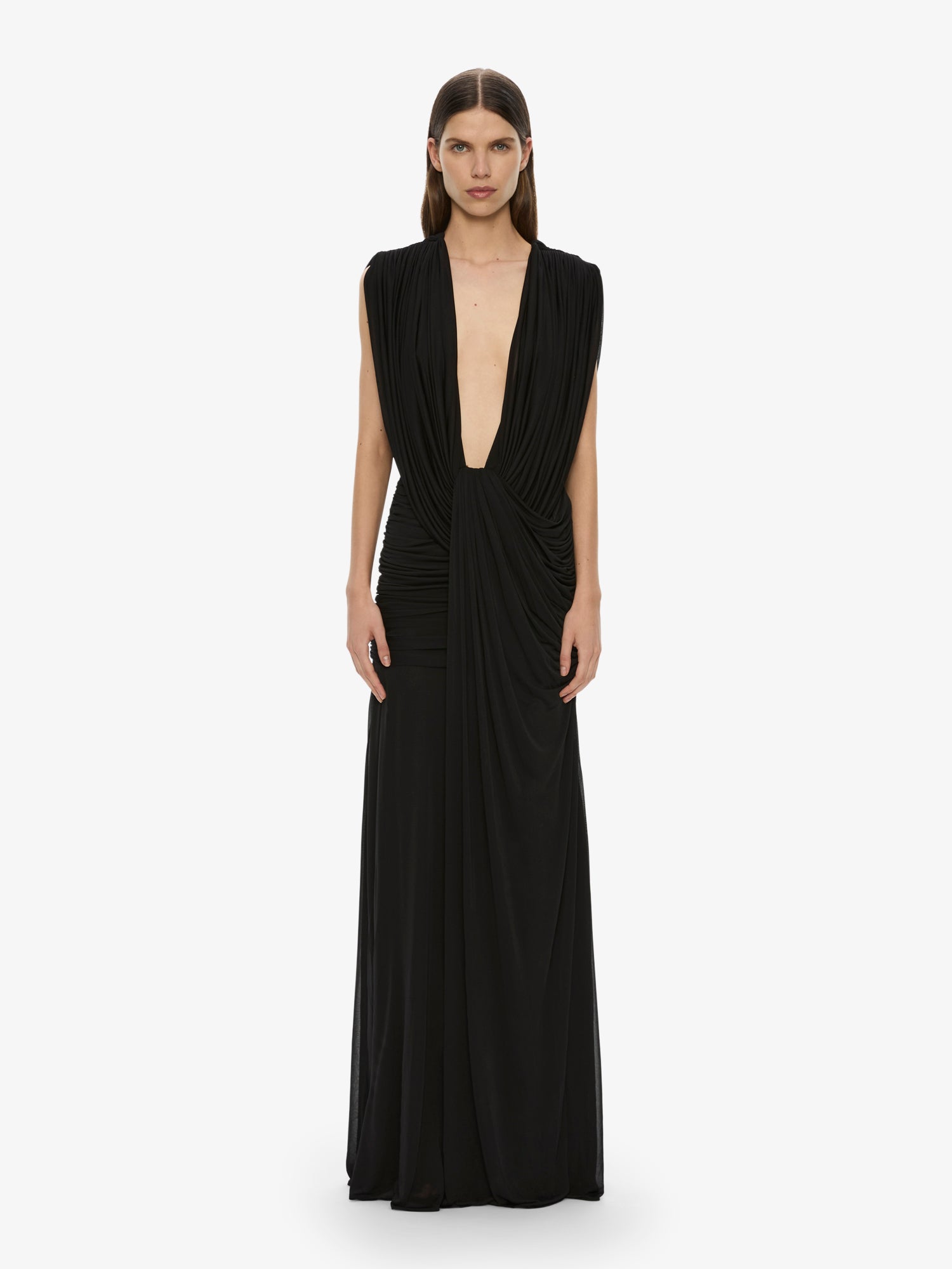 Ripple Drape Gown