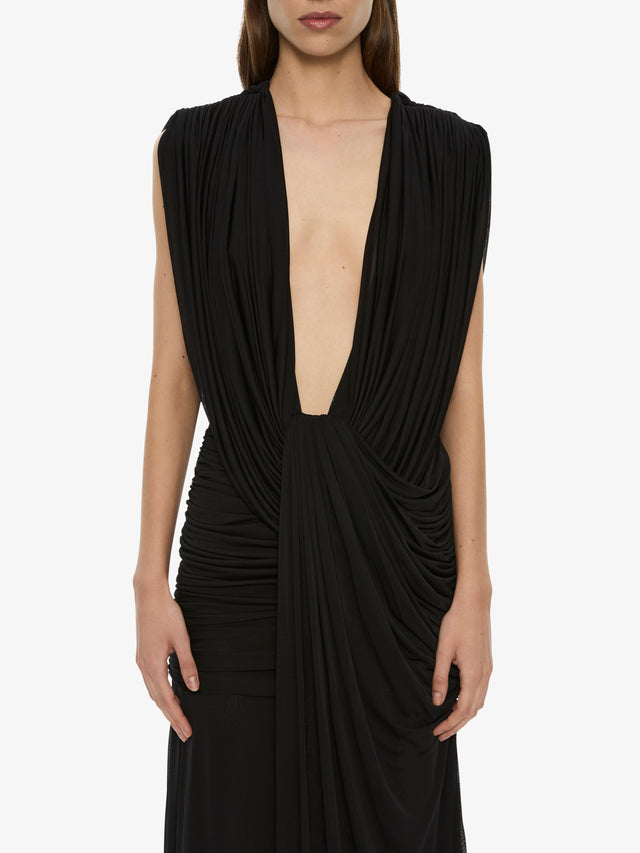 Ripple Drape Gown