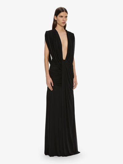 Ripple Drape Gown