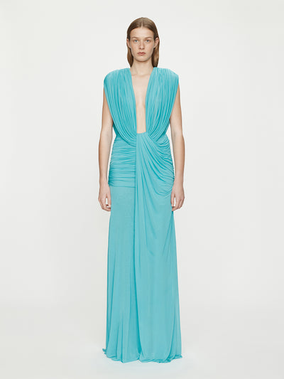 Ripple Drape Gown