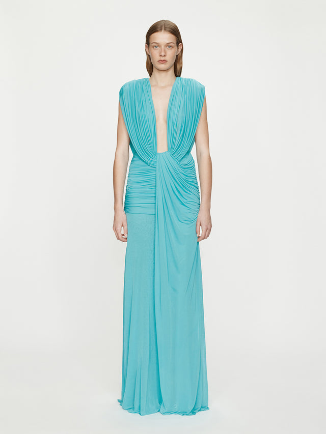 Ripple Drape Gown