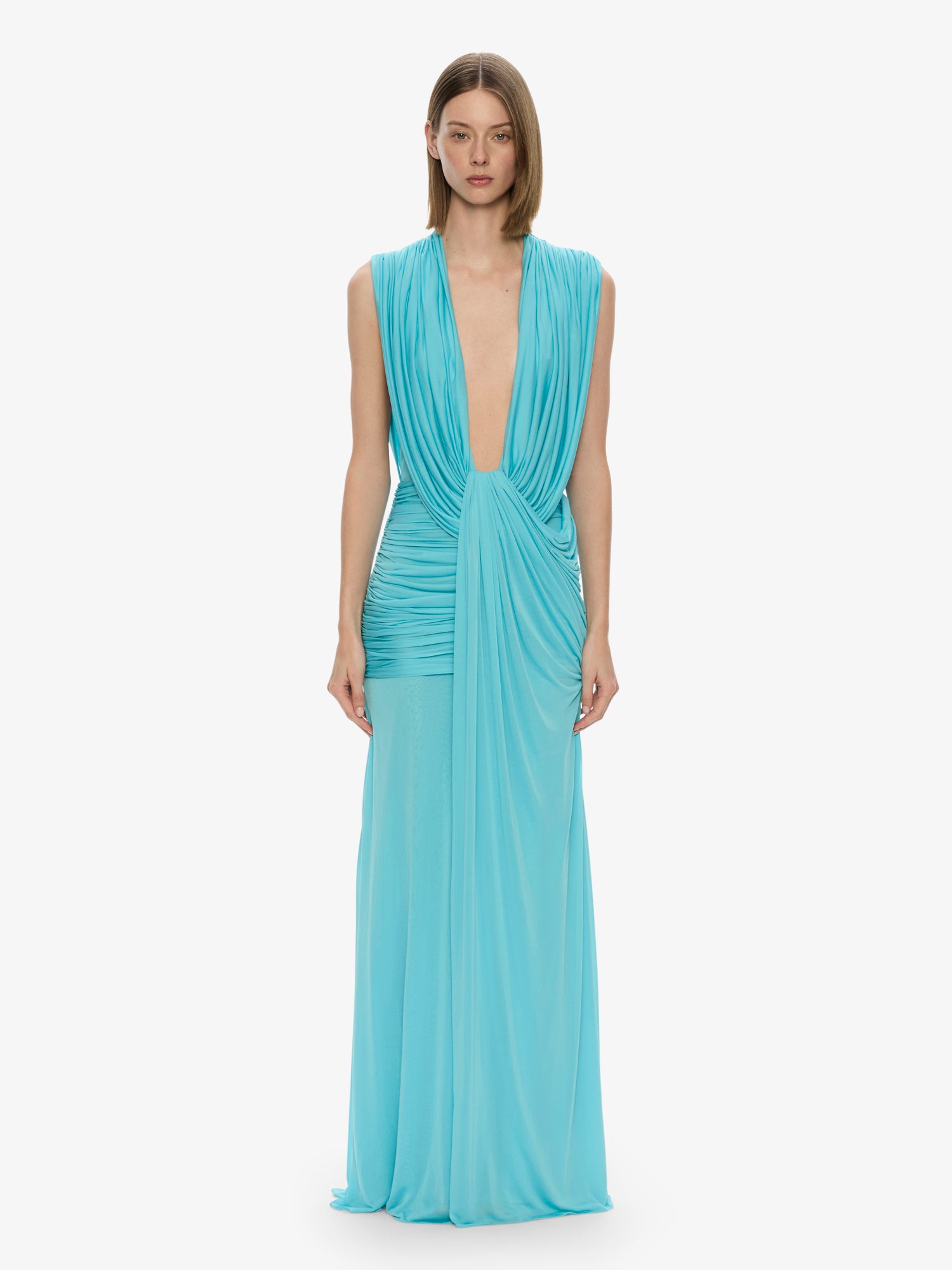 Ripple Drape Gown