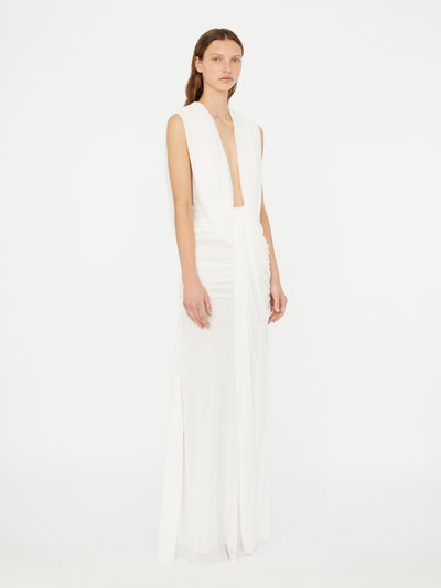 Ripple Drape Gown