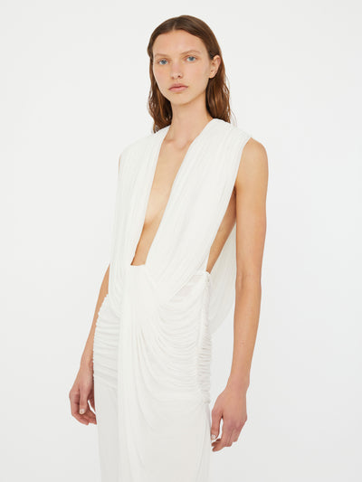 Ripple Drape Gown