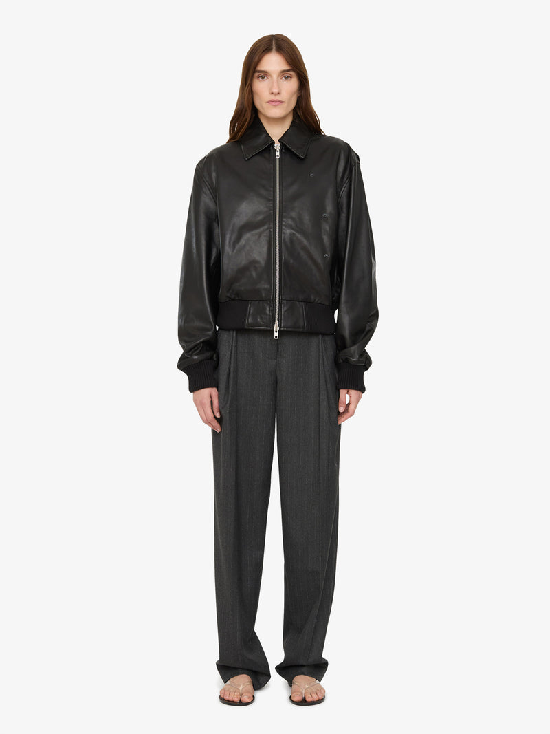 Leather Flight Bomber - Image 1