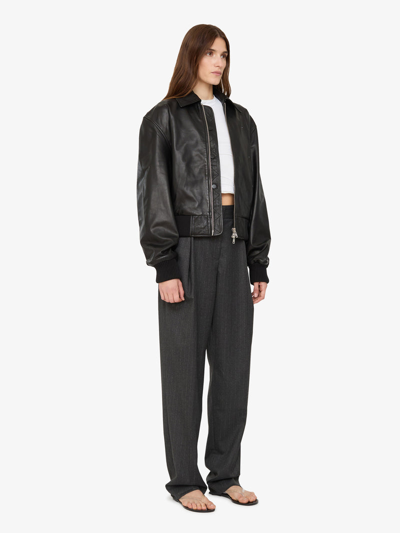 Leather Flight Bomber - Image 4