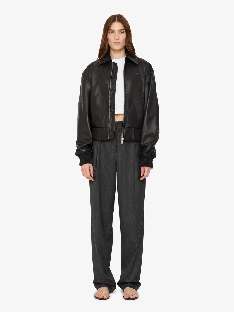 Leather Flight Bomber - Image 2