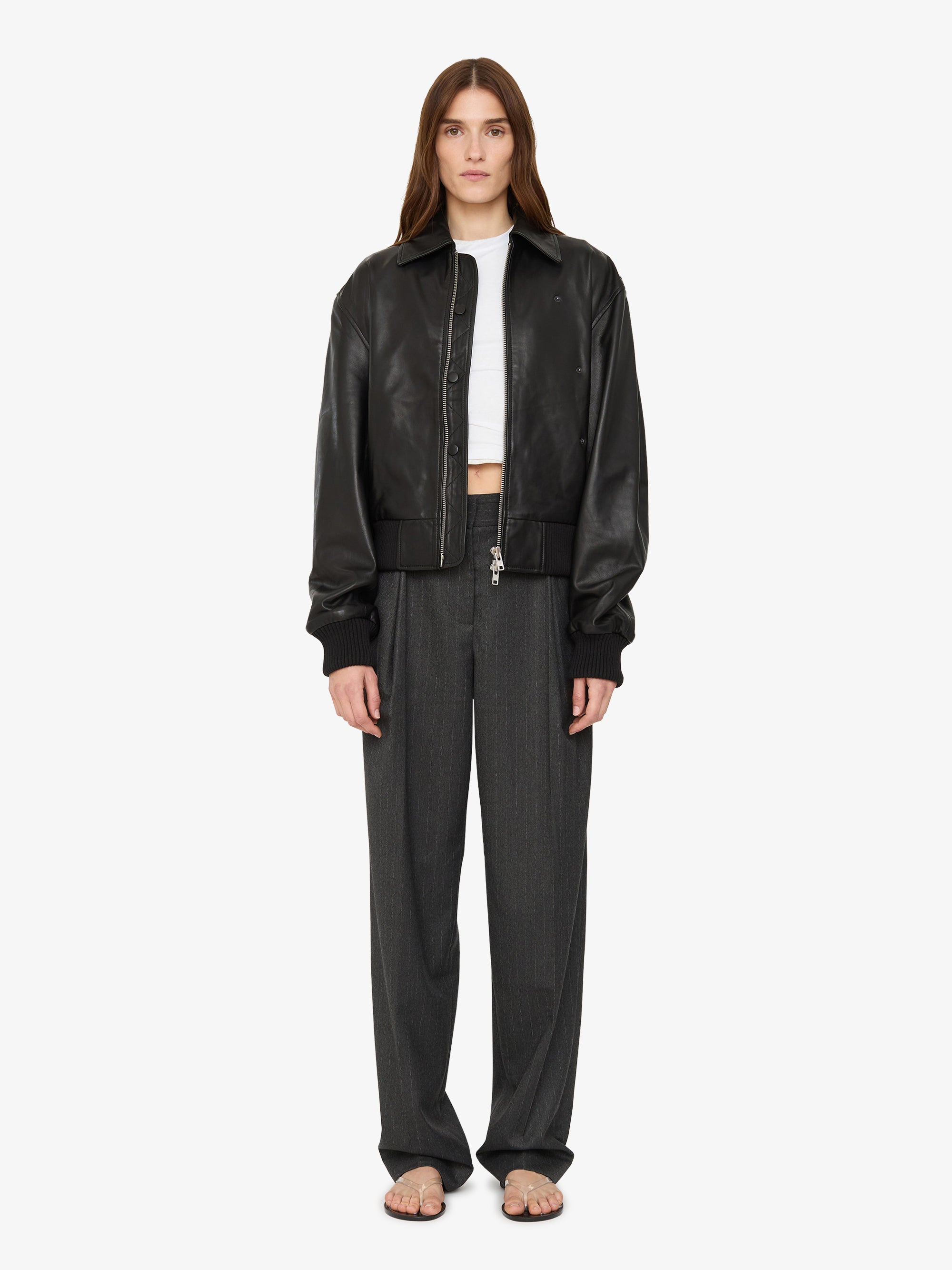 Leather Flight Bomber