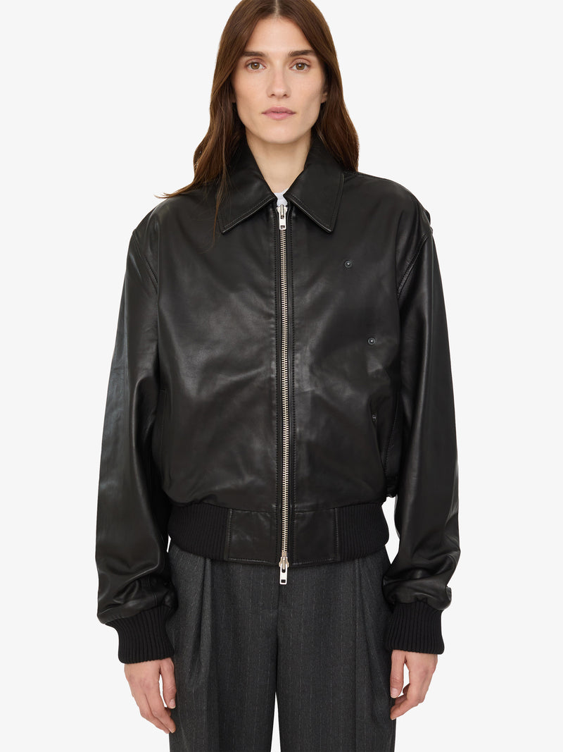 Leather Flight Bomber - Image 5
