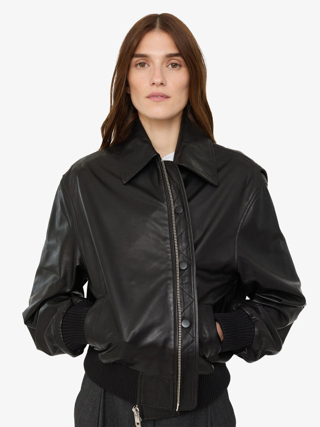 Leather Flight Bomber