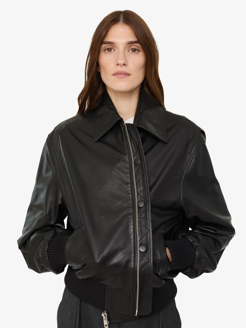 Leather Flight Bomber - Image 3