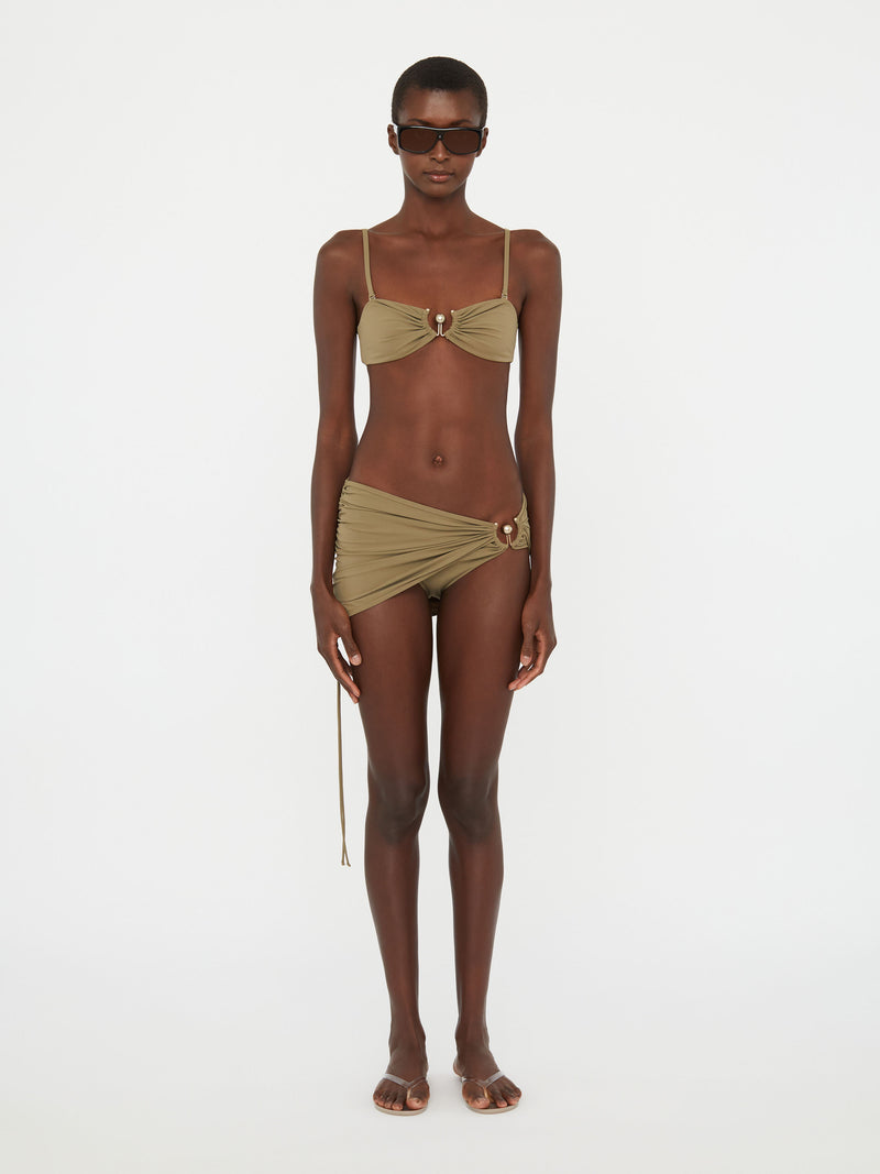 Ruched Orbit Skirt Brief