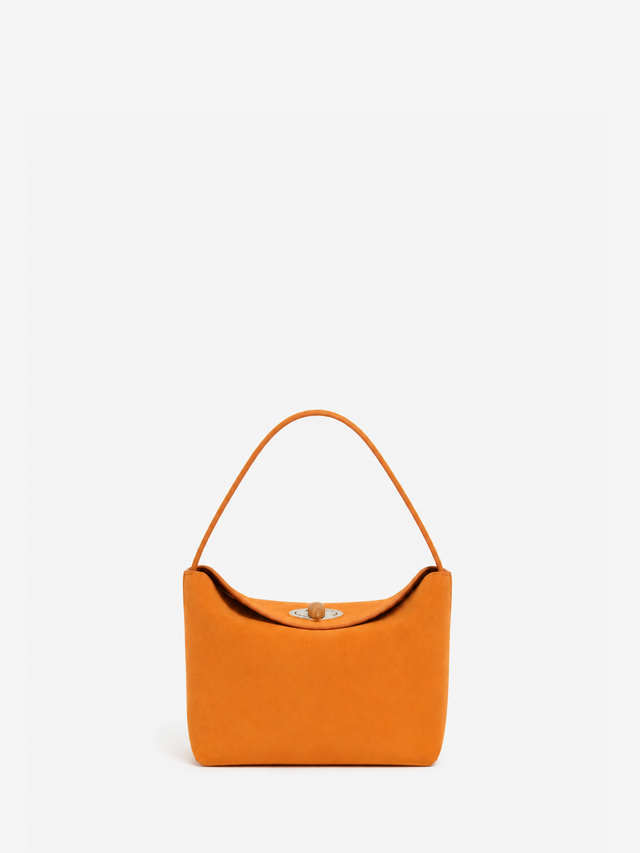 Turnlock Suede Mini Bag