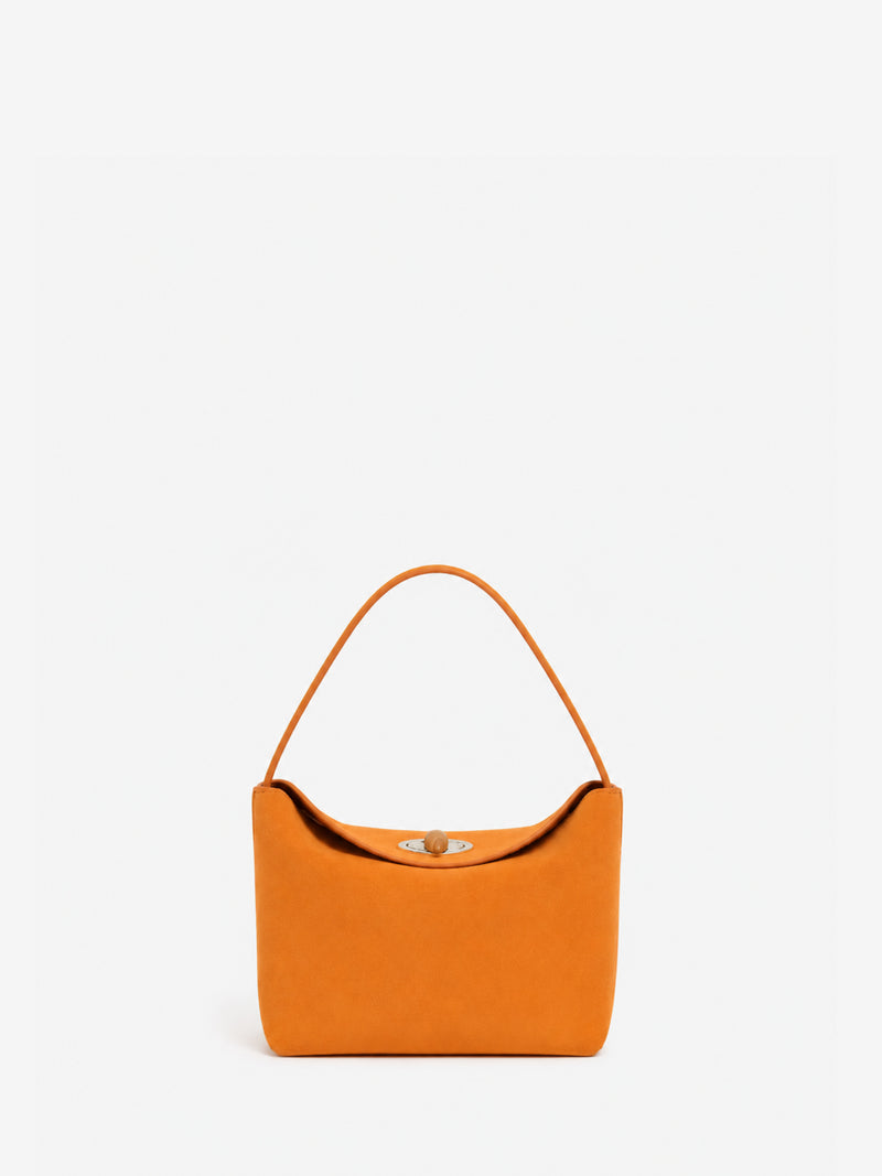 Turnlock Suede Mini Bag - Image 1