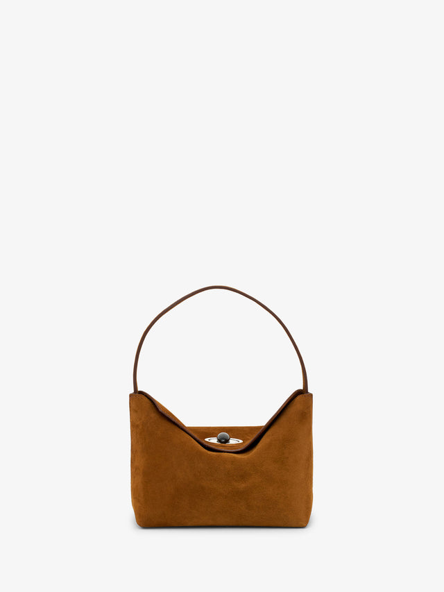 Turnlock Suede Mini Bag