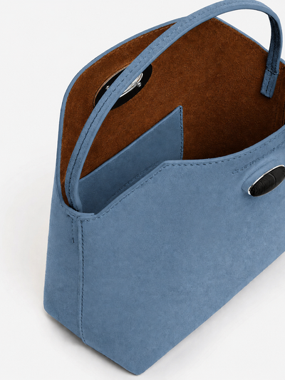 Turnlock Suede Mini Bag