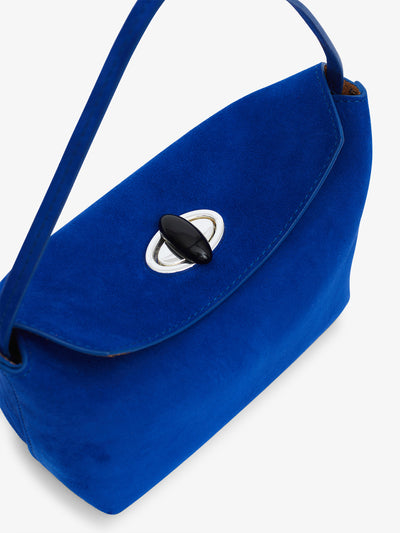 Turnlock Suede Mini Bag
