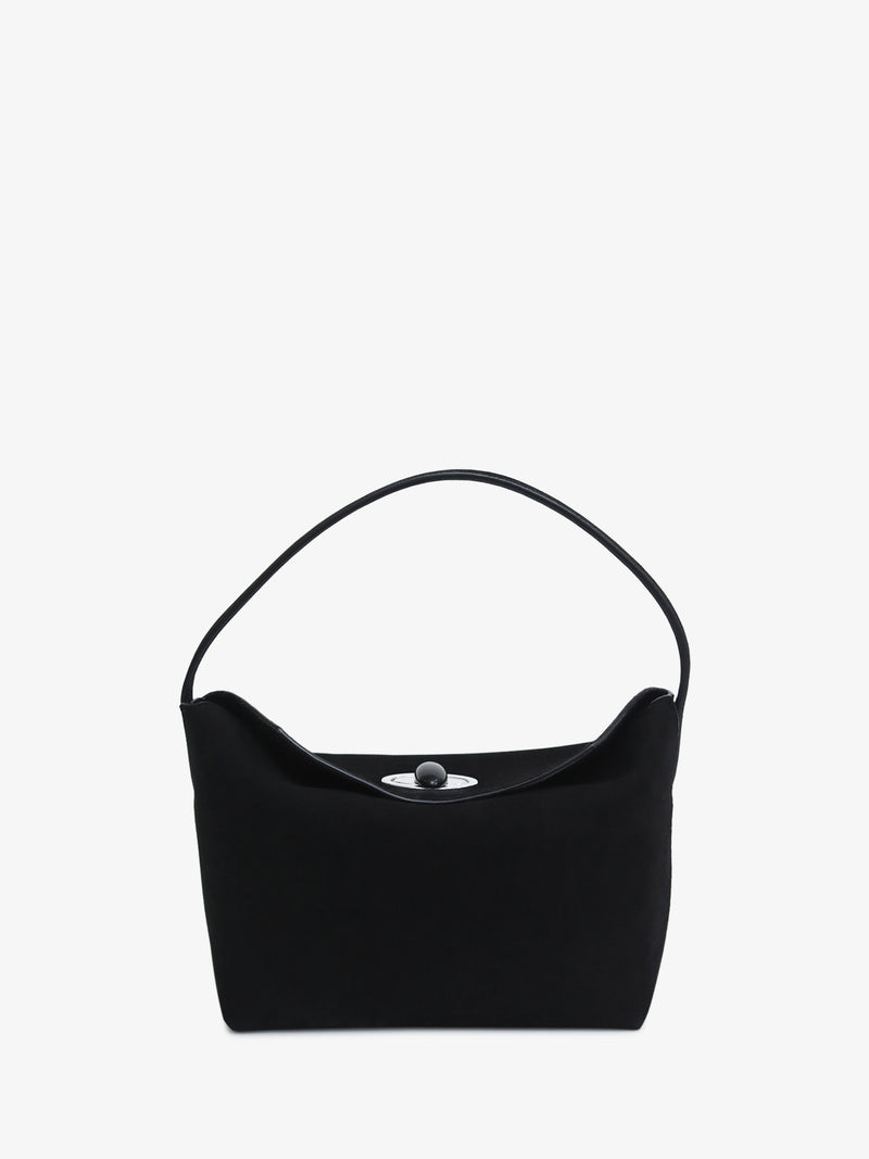 Turnlock Suede Mini Bag - Image 1