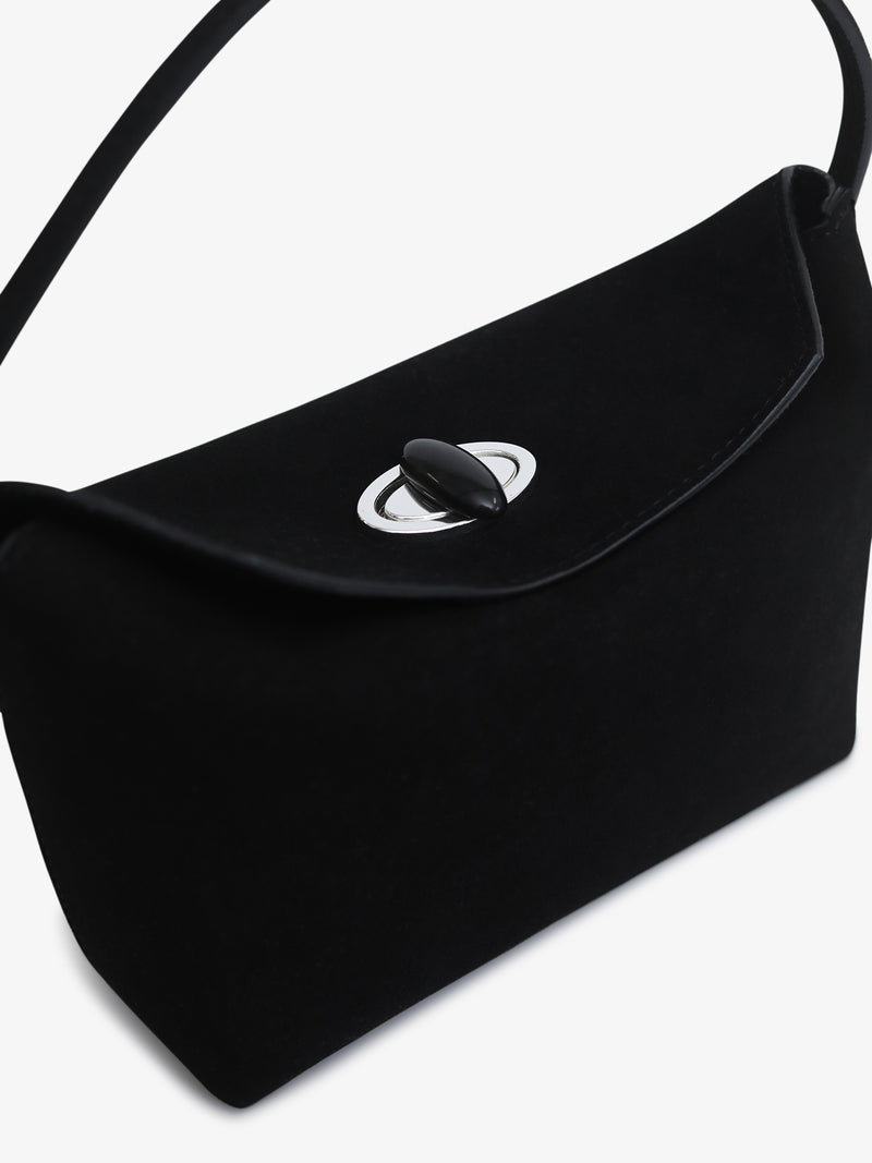 Turnlock Suede Mini Bag - Image 3