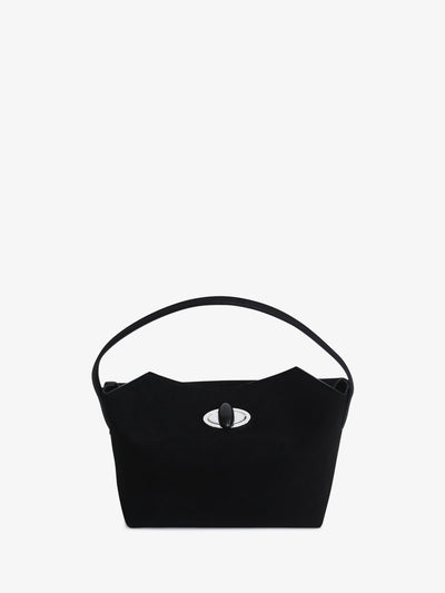 Turnlock Suede Mini Bag