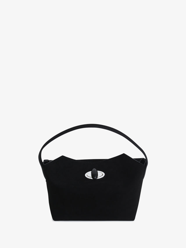 Turnlock Suede Mini Bag