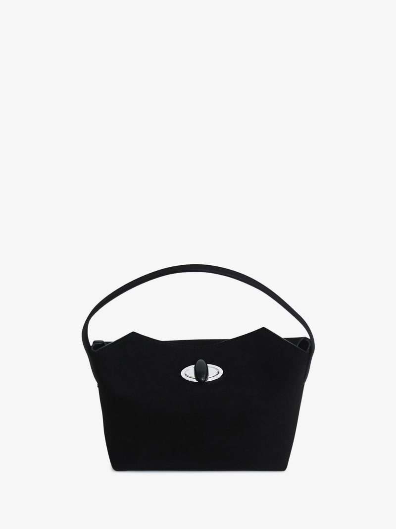 Turnlock Suede Mini Bag - Image 4