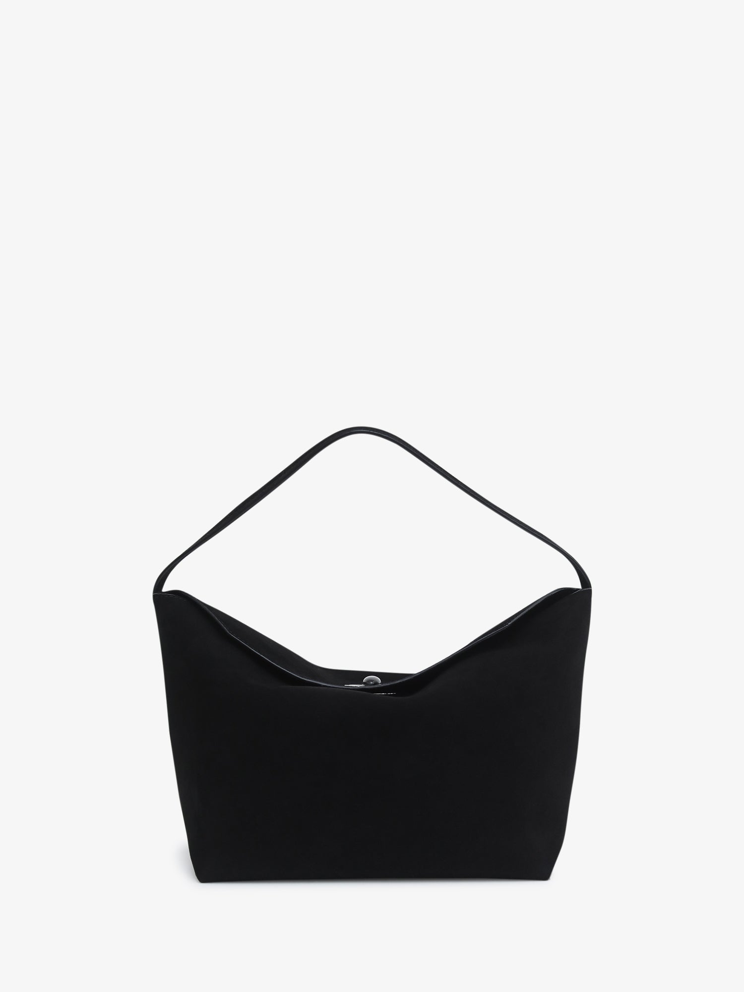 Turnlock Suede Shoulder Bag