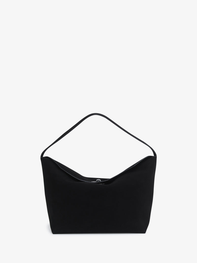 Turnlock Suede Shoulder Bag - Image 1