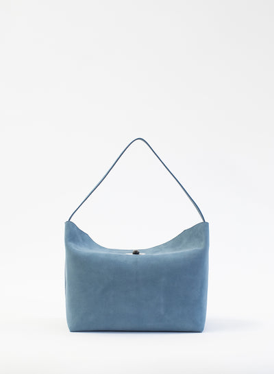 Turnlock Suede Shoulder Bag