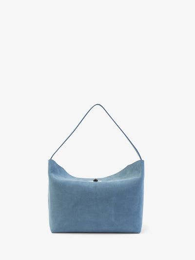 Turnlock Suede Shoulder Bag
