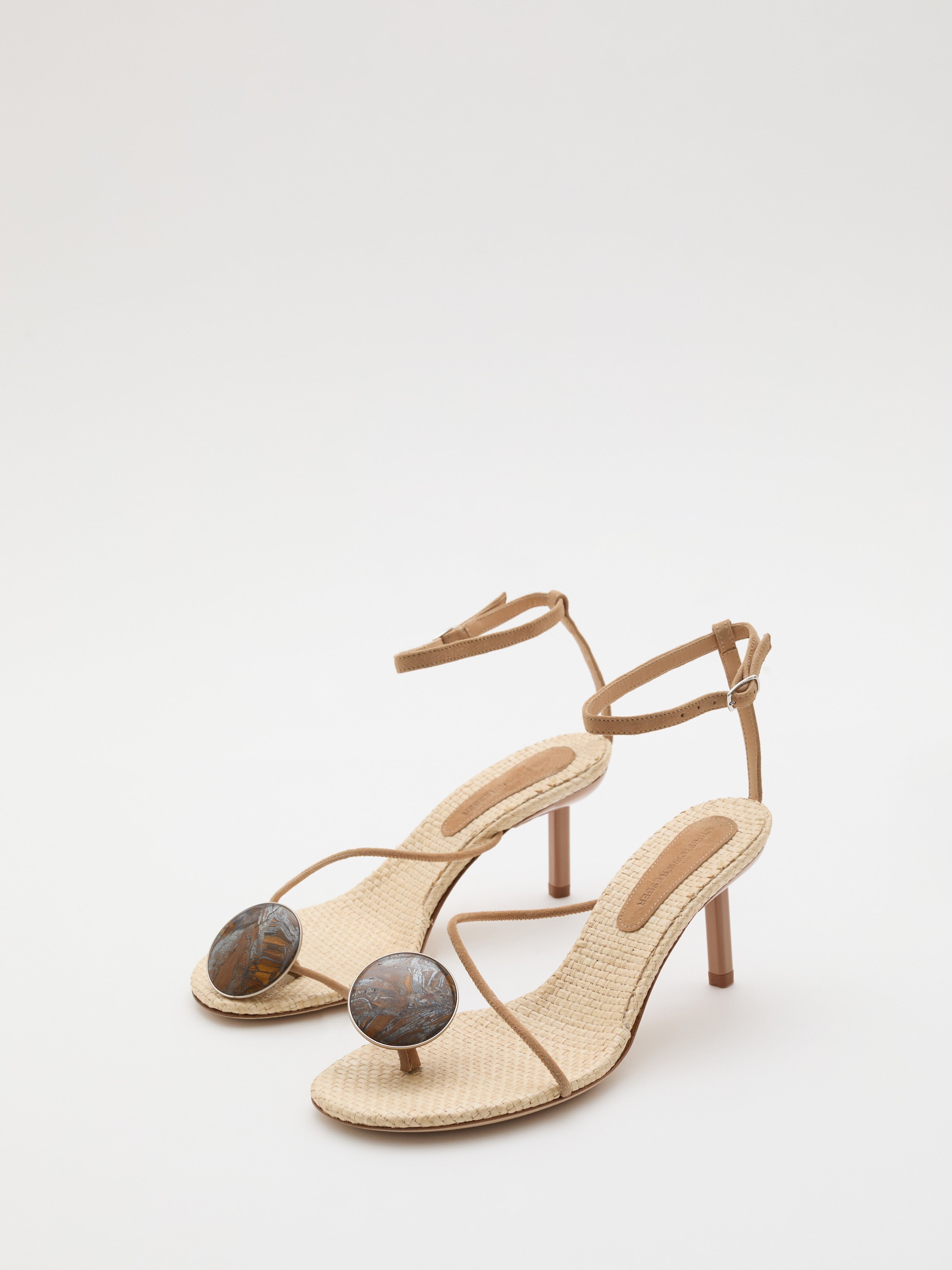 Doma Stoned Raffia Heel