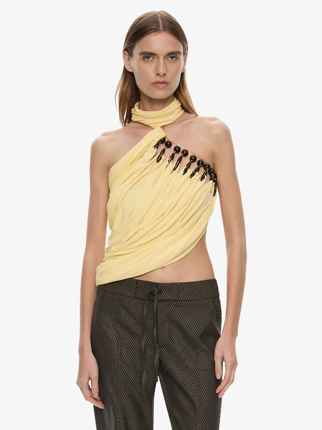 Tortoise Droplet Halter Top