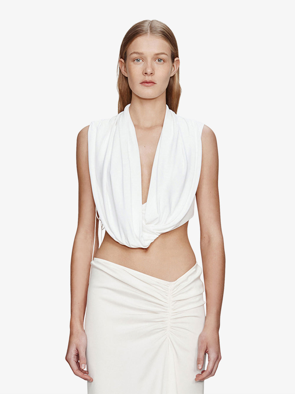 Interlock Jersey Drape Top