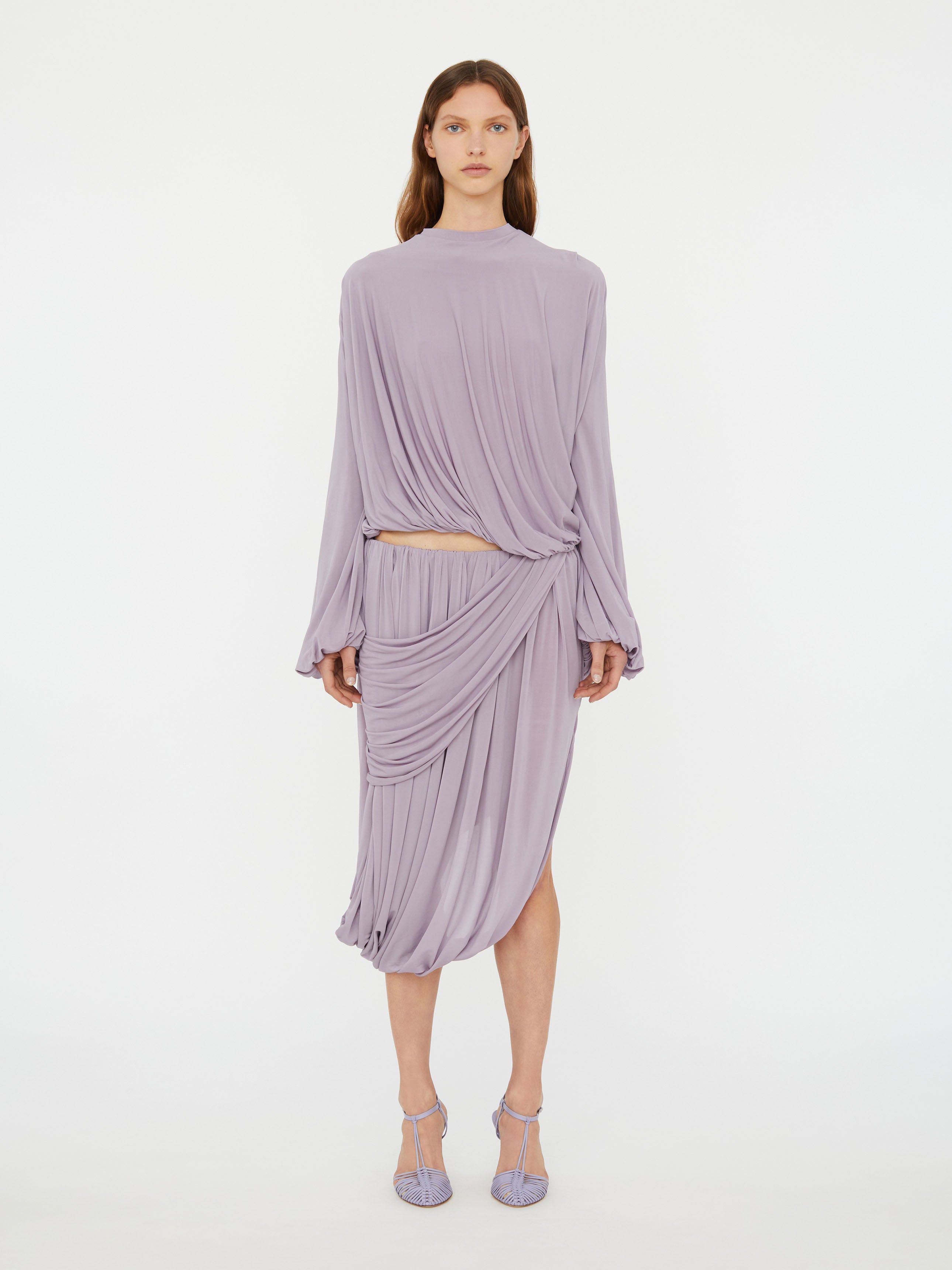 Looped Drape Sweater Top