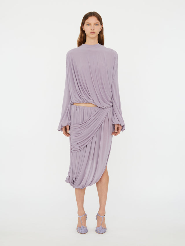 Swept Drape Skirt