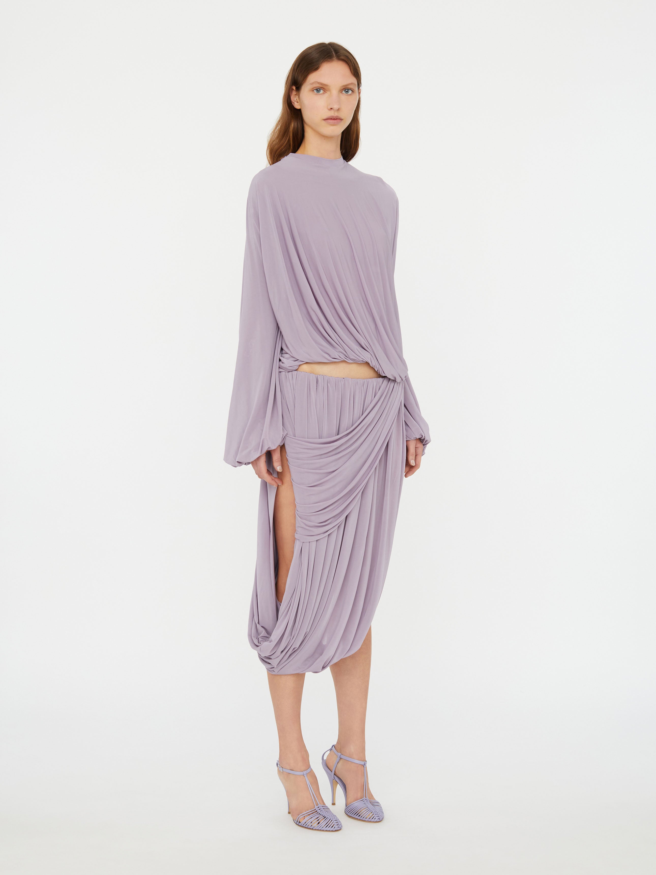 Looped Drape Sweater Top