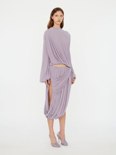 Swept Drape Skirt