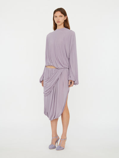 Looped Drape Sweater Top