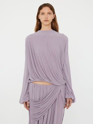 Looped Drape Sweater Top