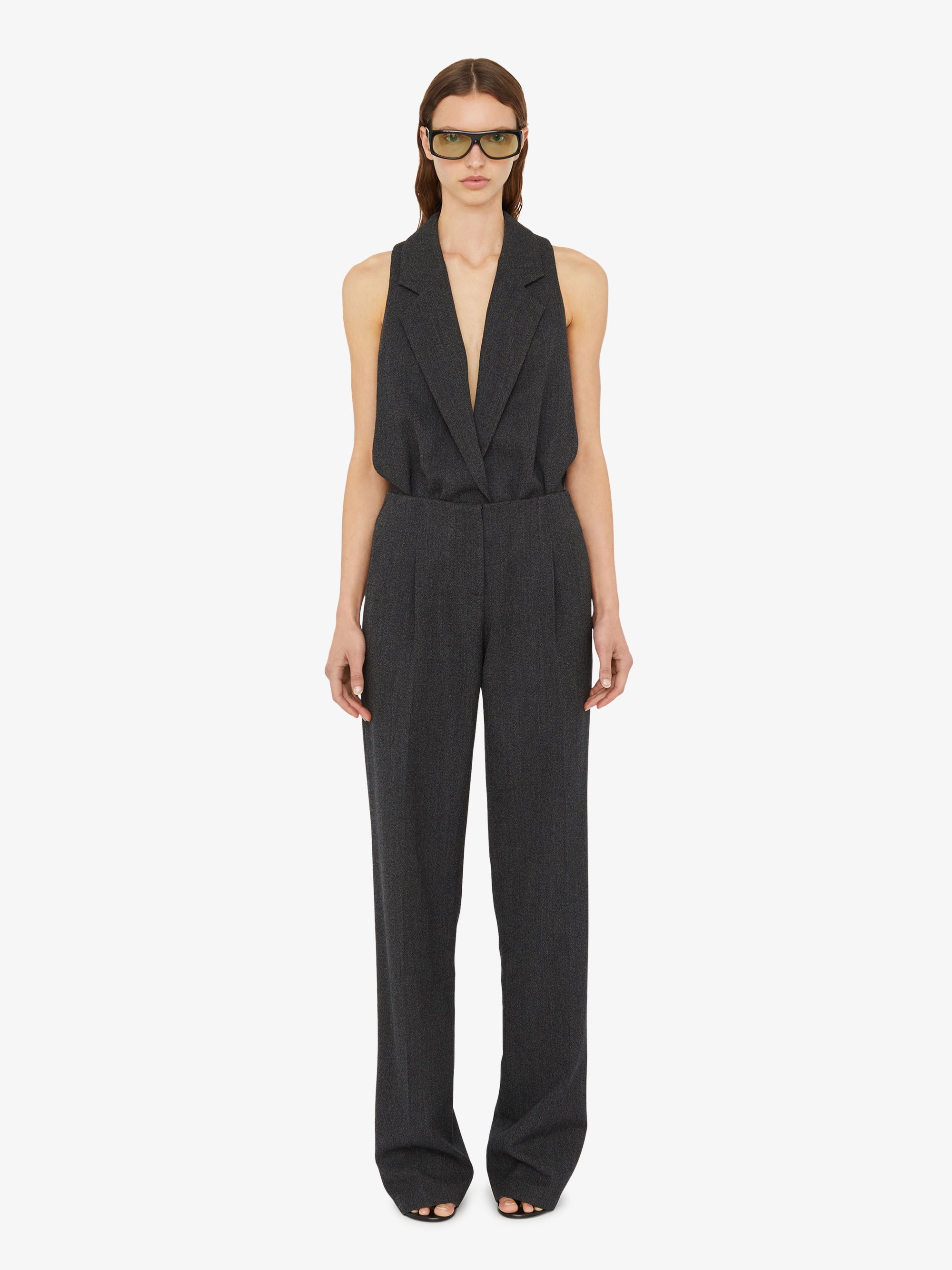 Facile Tailored Twill Bodysuit