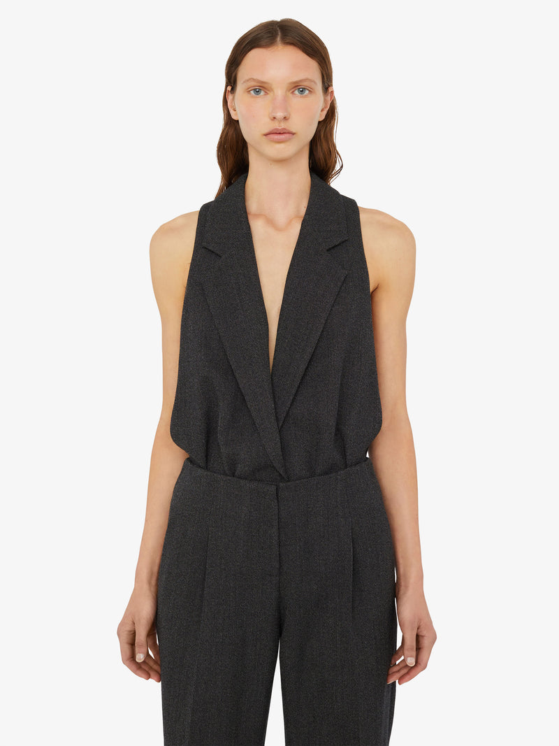 Facile Tailored Twill Bodysuit - Image 4