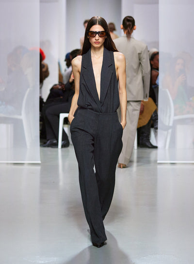 Facile Tailored Twill Bodysuit