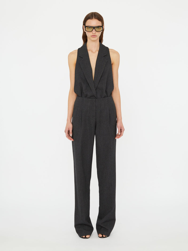 Facile Tailored Twill Bodysuit - Image 3