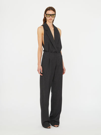 Facile Tailored Twill Bodysuit