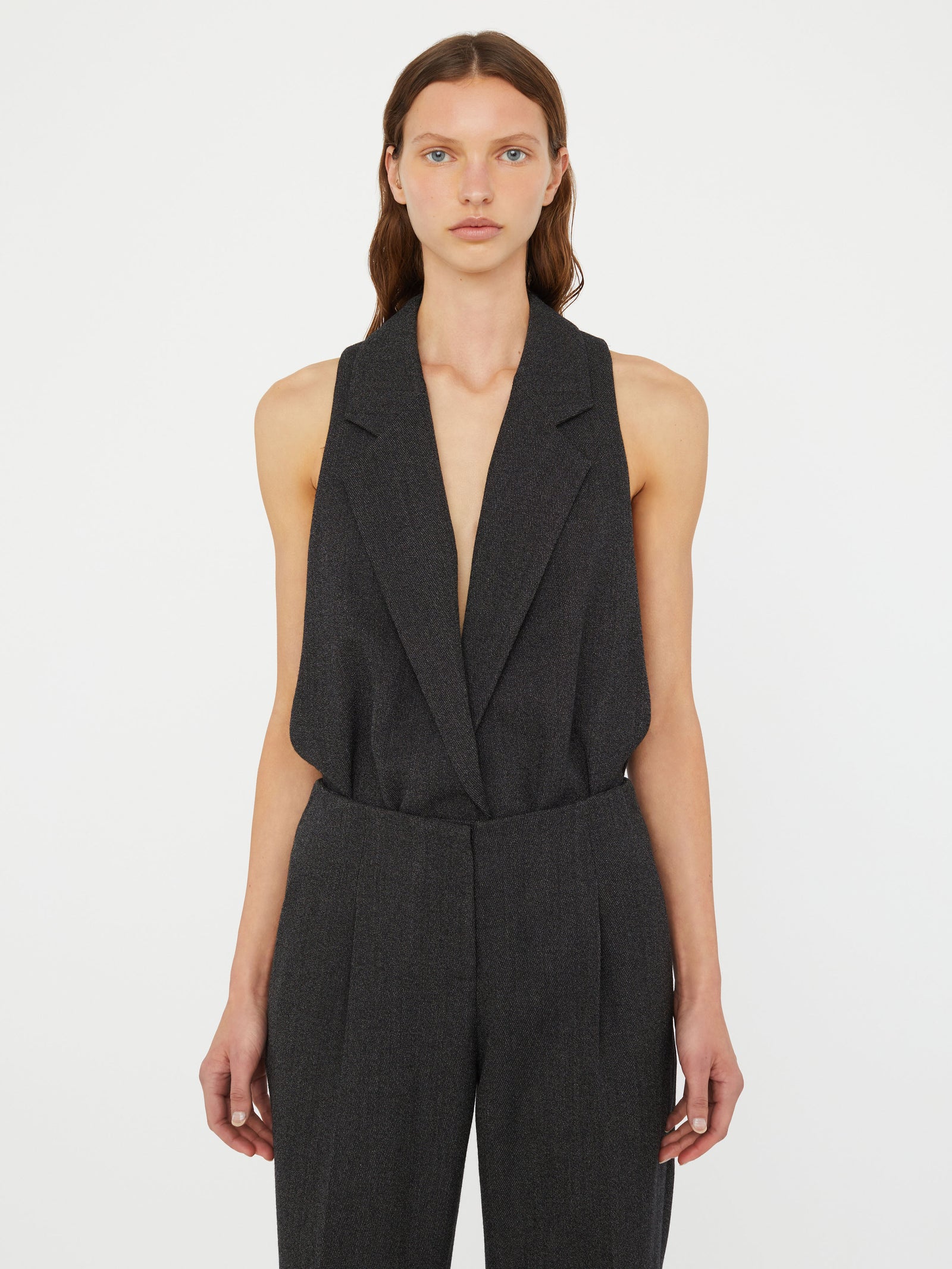 Facile Tailored Twill Bodysuit