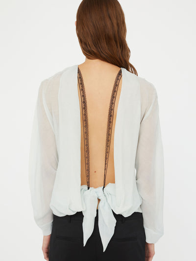 Latticed Lace Shrug Top