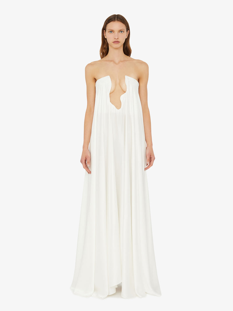 Textured Silk Salacia Strapless Gown - Image 1